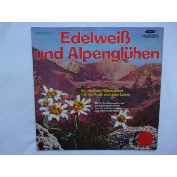 Edelweib und alpengluhen